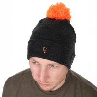 Fox Collection Bobble Hat Black/Orange